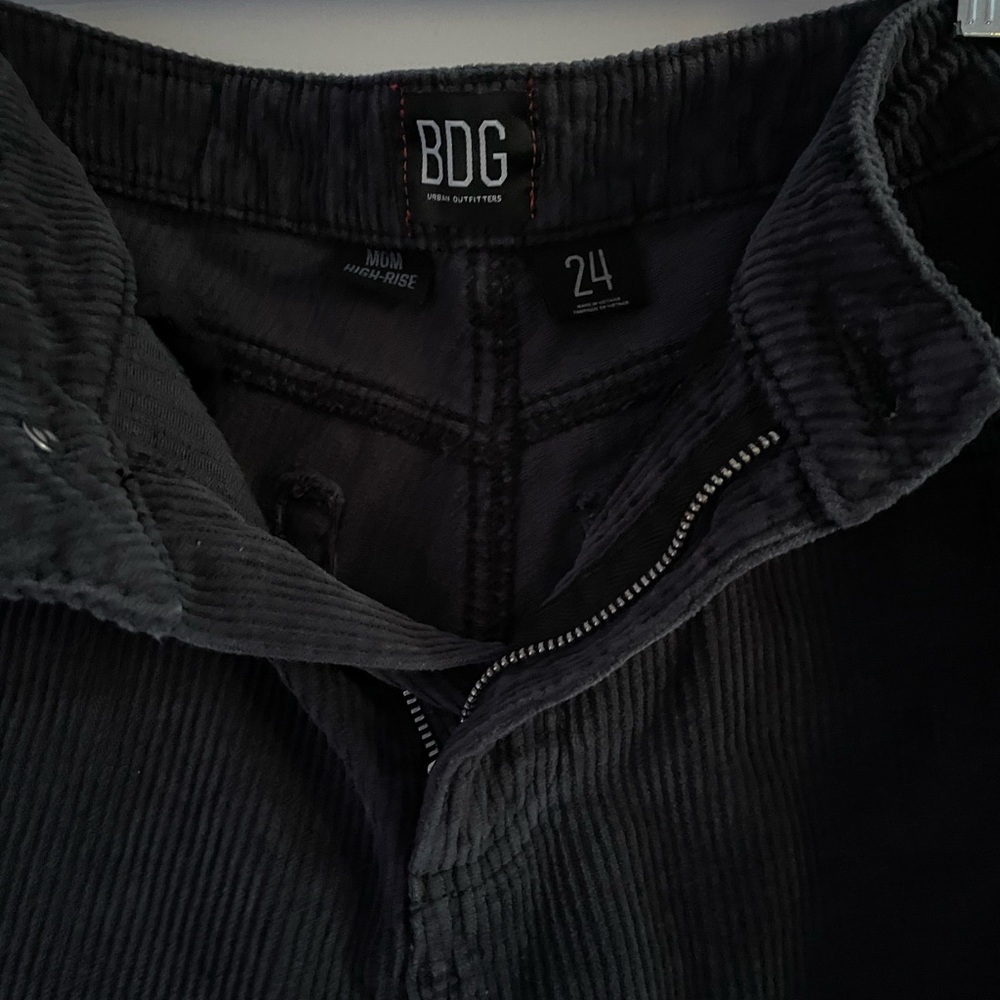 Corduroy high rise mom jean